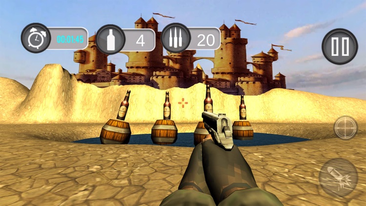 Bottle Shooting Game 3D – Expert Sniper Academy