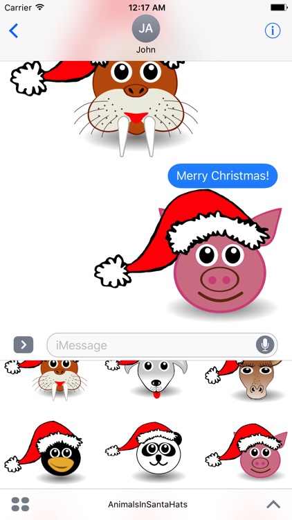 Animals In Santa Hats