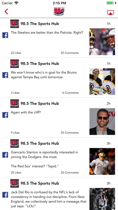 98.5 The Sports Hub screenshot 4