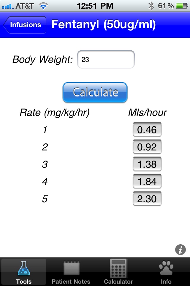 DVM Calc screenshot 2