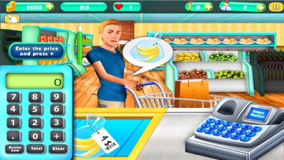 Supermarket Shop Cash Register Screenshot