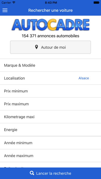 Screenshot #1 pour Autocadre : voitures occasion