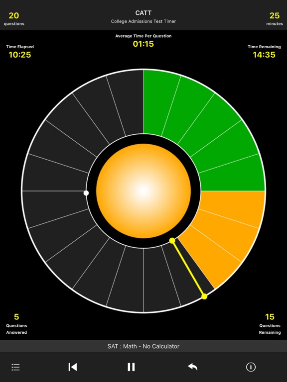 SAT/ACT/PSAT Timer - by CATT iPad screenshot 3 - Education app