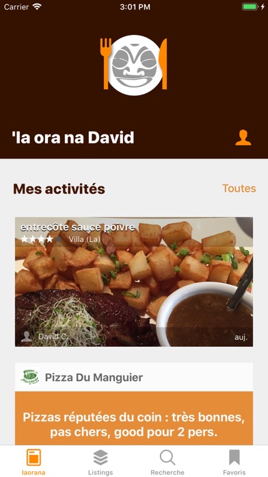 Screenshot #1 pour Tamaa - Restaurants de Tahiti