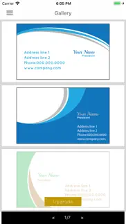 easy business card maker iphone screenshot 2