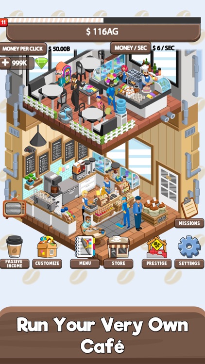 Idle Cafe Tycoon - Tap Story
