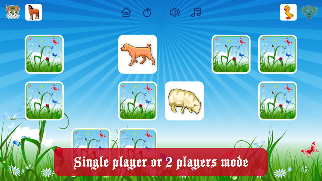 ‎Farm Flip Fun – Match Animals Screenshot