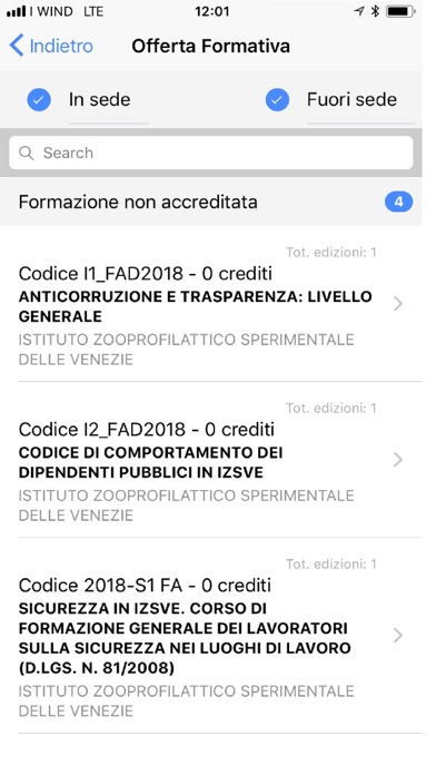 IZSVe Formazione screenshot 3