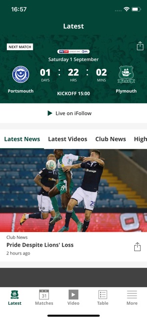 Plymouth Argyle Official App