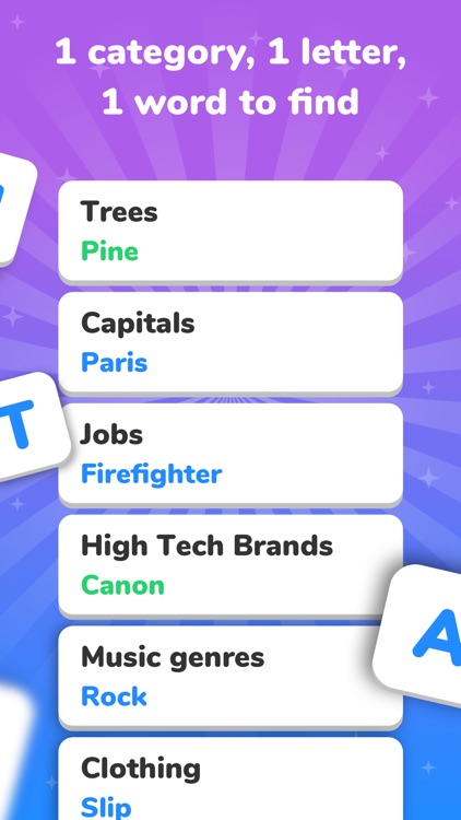 94 Seconds - Categories Game