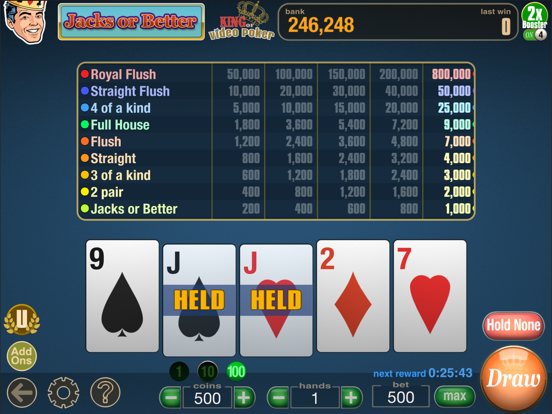 Screenshot #6 pour King Of Video Poker Multi Hand