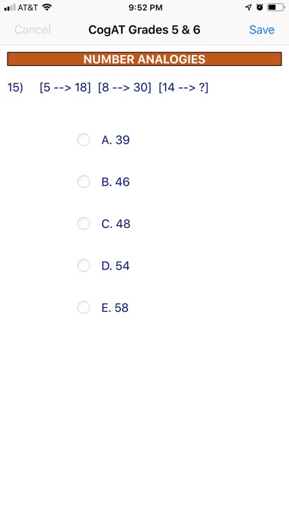 CogAT Grades 5 & 6 screenshot-3