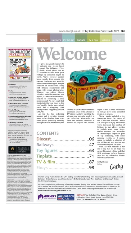 Toy Collectors Price Guide.