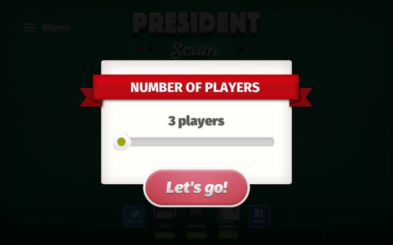President card game iPhone screenshot