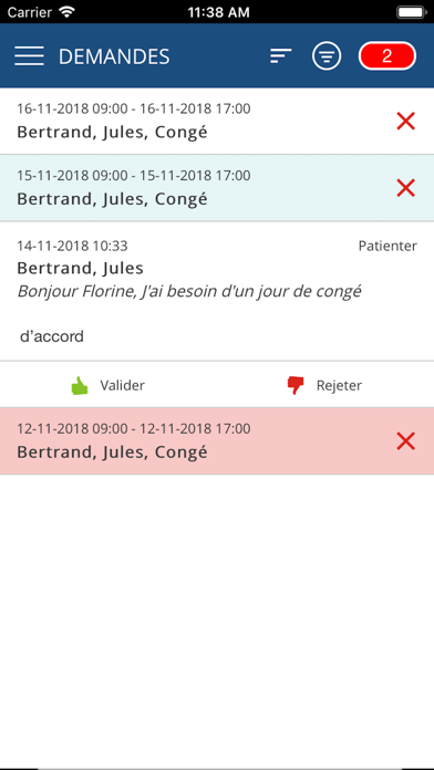 Screenshot #2 pour Absence Planner