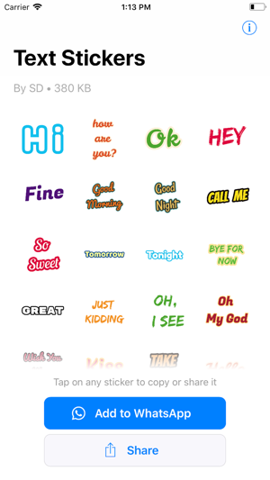 Text Stickers For Whatsup(圖2)-速報App
