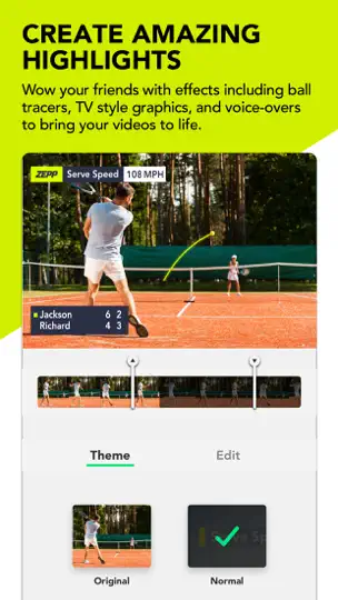 Скриншот Zepp Tennis на iPhone 3