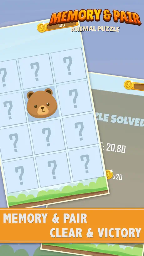 Animal Puzzle: Memory and Pair