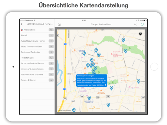 Erlangen Stadt und Land iPad screenshot