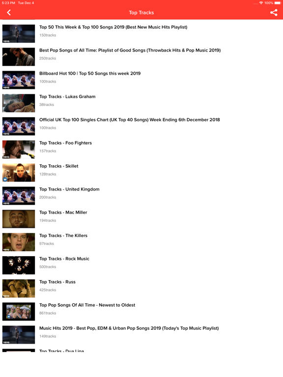 Yubidy Music Video Streamer iPad screenshot 4 - Entertainment app