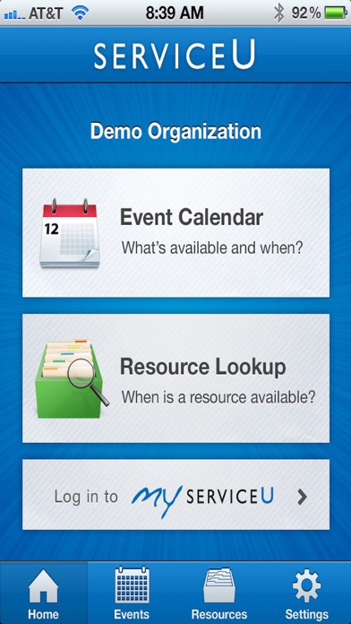 Screenshot #1 pour ServiceU Mobile My