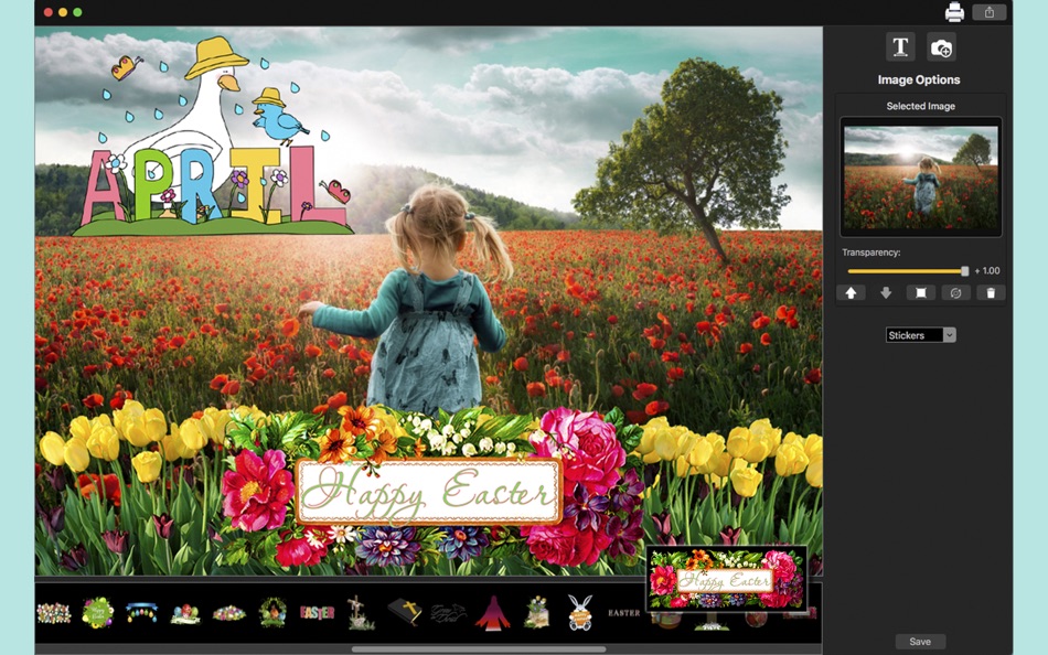 #4. Easter Frames - Cute Stickers (macOS) 由: Clovis Michel Pedroso Picanco