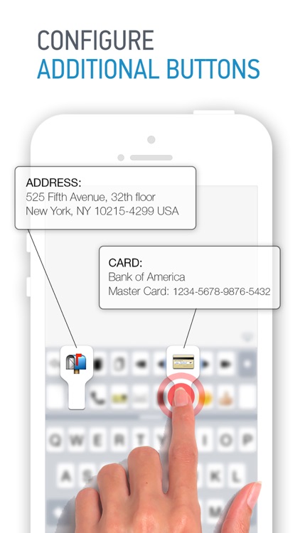 eWriter. Text in buttons.