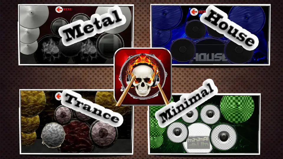 Captura de pantalla de Drums Stage (11 Drum Sets) en iPhone 4
