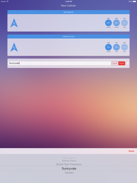 Screenshot #5 pour Next Caltrain