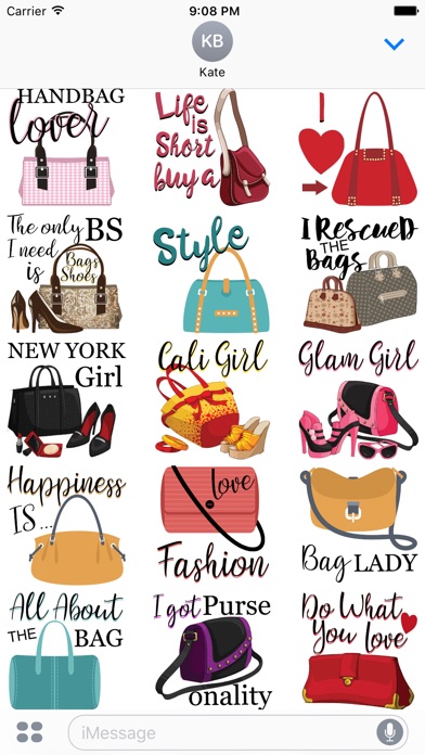 Handbag Design Stickers screenshot 2