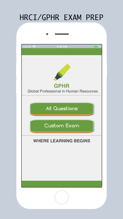 GPHR Test Prep 2018