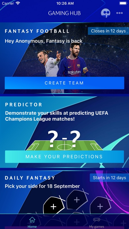 fantasy champions league app