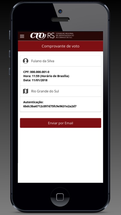 Eleições CRO screenshot 2