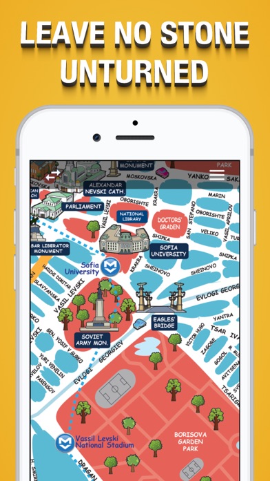 Sofia Metro Map. Screenshot