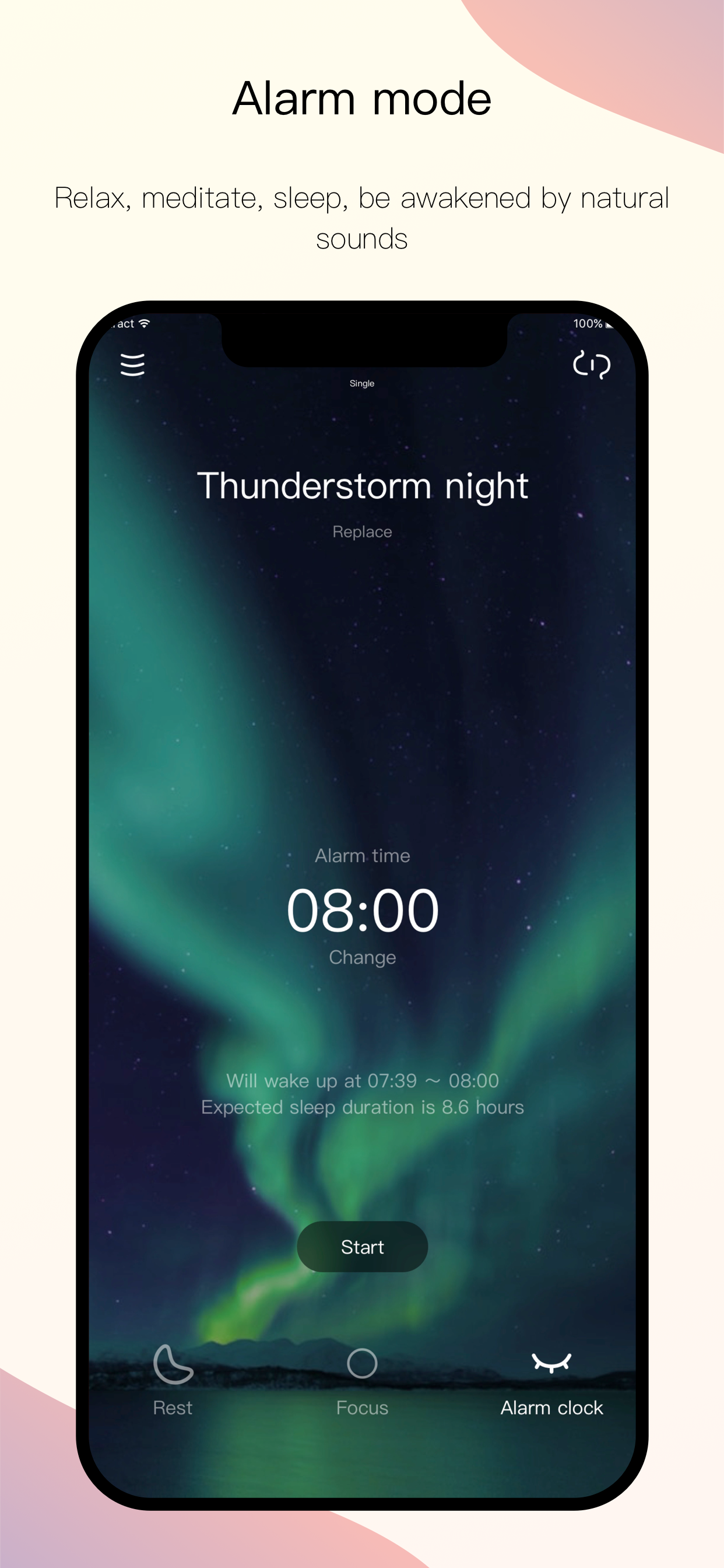 RestX - Rest sleep alarm clock