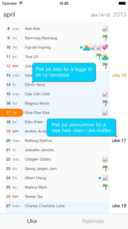 Min uke - norsk kalender screenshot-3