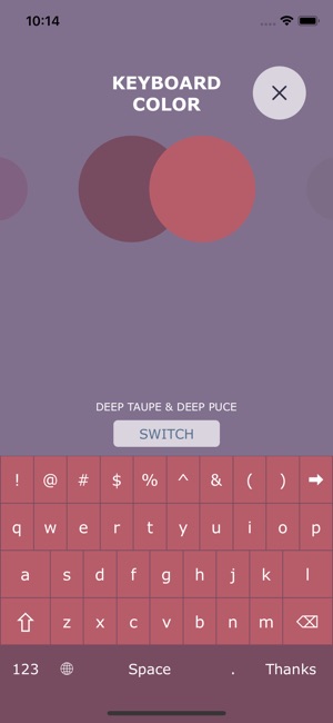Thank you keyboard
