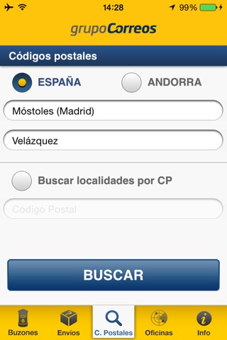 Correos screenshot 3