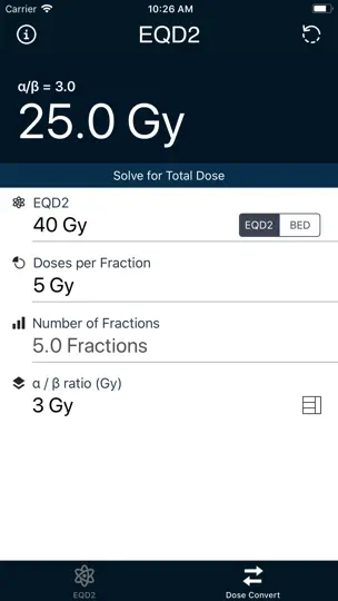Скриншот EQD2 Calculator на iPhone 3