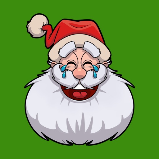 Santa Emoji Holiday Stickers