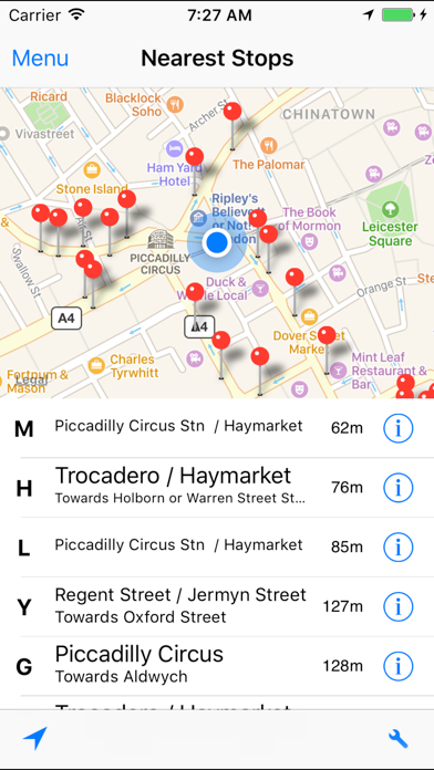 Screenshot #1 pour BusMate London Lite