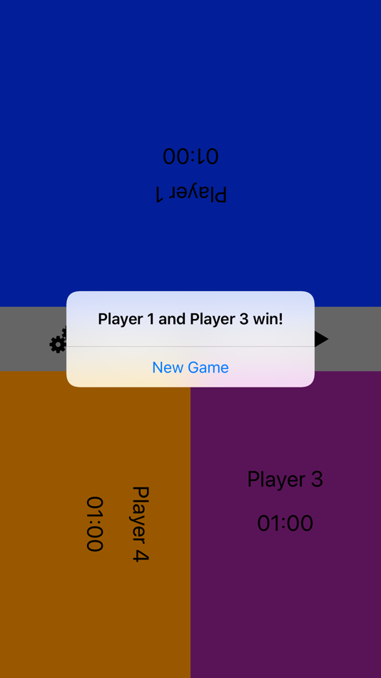 #2. Four Player Chess Clock (iOS) 由: Temur Samiev