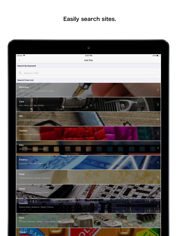 SmartFeed iPad screenshot 2 - Utilities app