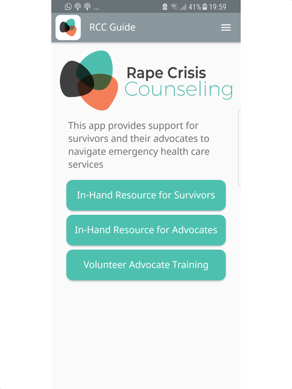 Screenshot #4 pour Rape Crisis Counseling