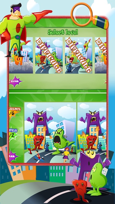 Screenshot #2 pour Superhero Trouver différence jeu