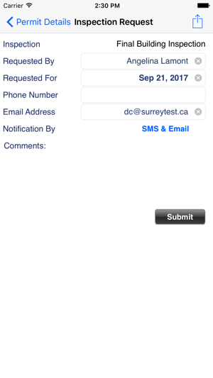Surrey Inspection Request(圖5)-速報App