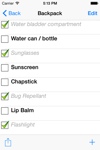 Backpacking Checklist screenshot 3