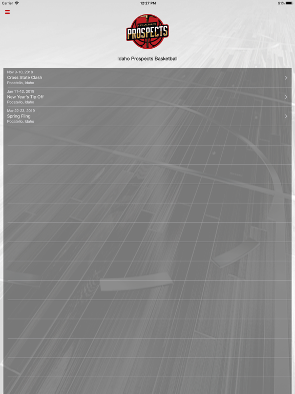Idaho Prospects Basketball iPad screenshot 1 - Sports app