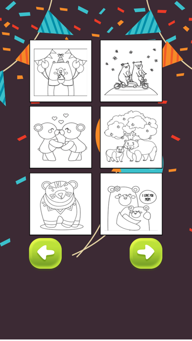 Screenshot #2 pour Bear Coloring and Painting Book