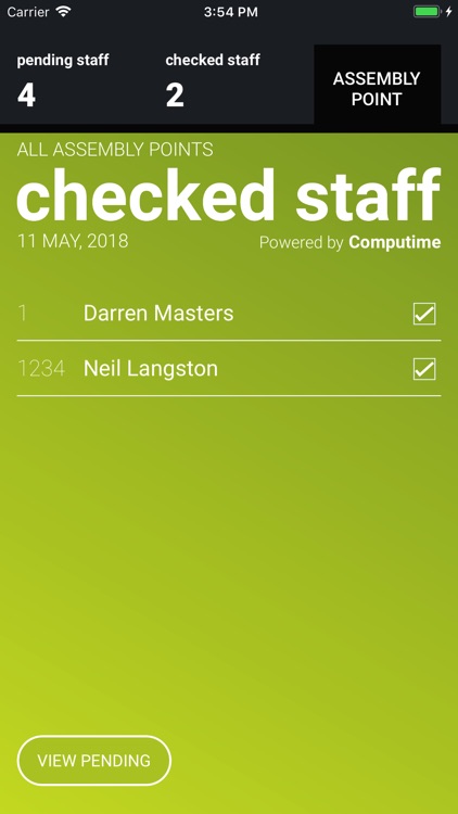 Computime Muster App
